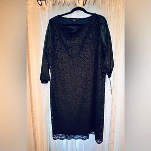 Navy knee length dress